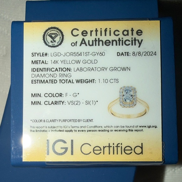 Badgley Mischka Gold Women's Ring 14k size 7 - Picture 9 of 14